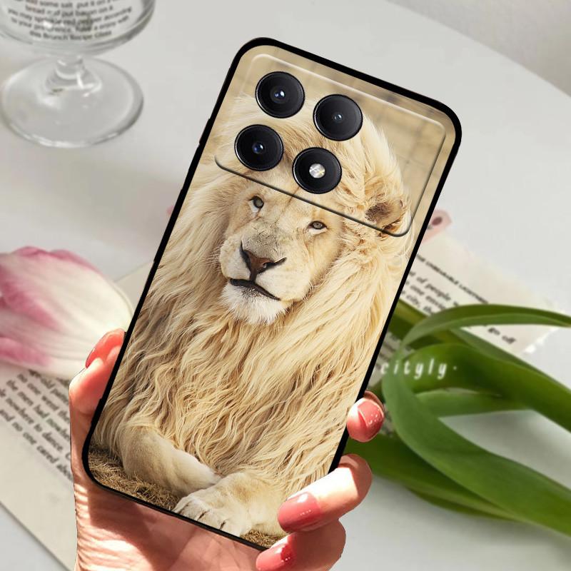 Чехол для POCO X6 Pro 5G Чехол POCOX6 Ударопрочный Мягкий ТПУ Силиконовый Чехол для Телефона Для Xiaomi POCO X6 Pro 5G Capa Мультяшный Матовый Бампер