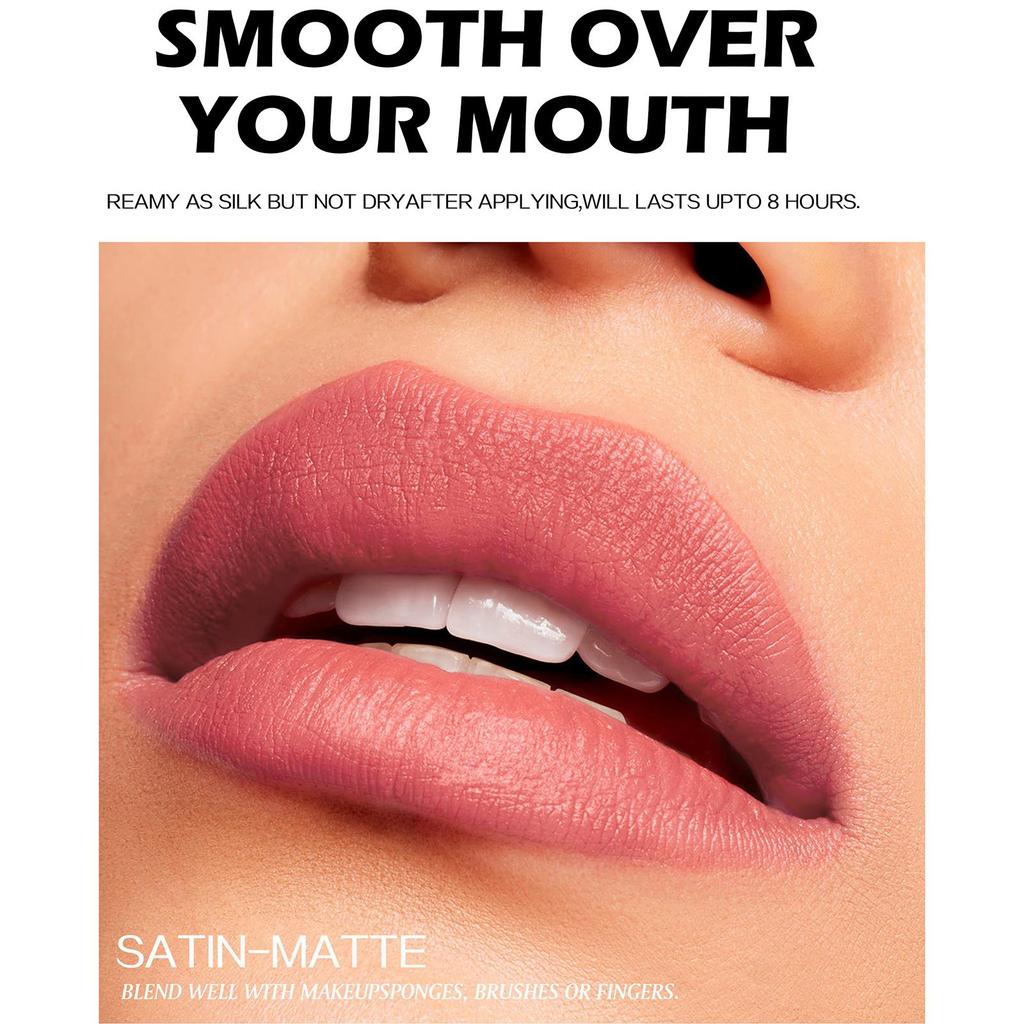 HANDAIYAN Натуральные матовые румяна для лица, бархатистый гладкий крем для губ, румяна для щек, румяна, водостойкий макияж