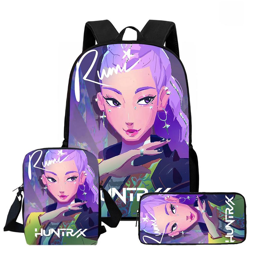 Kpop Witcher Girl Group Trendy Kids Backpack with High-Definition Print, Large Capacity, Lightweight, and Back-Protecting Design 6267
