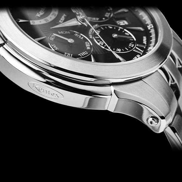 Kentex Espy Active II Silver Automatic Men's Metal Belt E546M-08 Wrist Watch