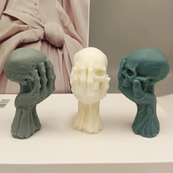 Форма для свечей Креативная форма для ароматерапии в виде черепа привидения Силиконовая форма для ручного изготовления