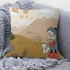 Cute Hilda Cartoon Office Cushion Pillowcase Car Cushion Cover45X45Cm Lumbar Pillowcase Sofa Pillowcover
