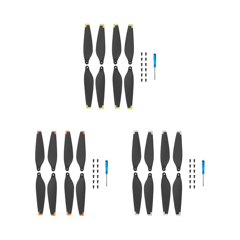 2 Pairs Drone Blades Spare Parts PC Props Blade Wing Fans Replacement with Screwdriver Screw Accessories for DJI Mini 3