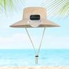 Children Outdoor Fan Hat Solar Powered Rechargeable Multipurpose Wide Brim for Farming Fishing