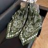 Retro 91 square scarf twill silk printing Korean version girls silk scarf summer and autumn imitation silk decorative gift scarf