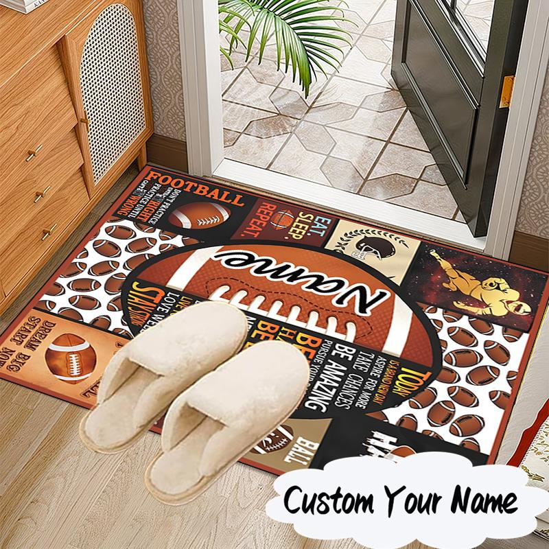 Custom Name Play Basketball Carpet, Chair Rug,Area Rug for Office Bedroom living rooms bedroom, Doormat decor Christmas fan gifts