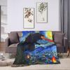 Godzilla Blanket  Picnic Flannel Throw Blanket For Couch Bed Super Warm Custom Quality Bedspread Birthday Gift