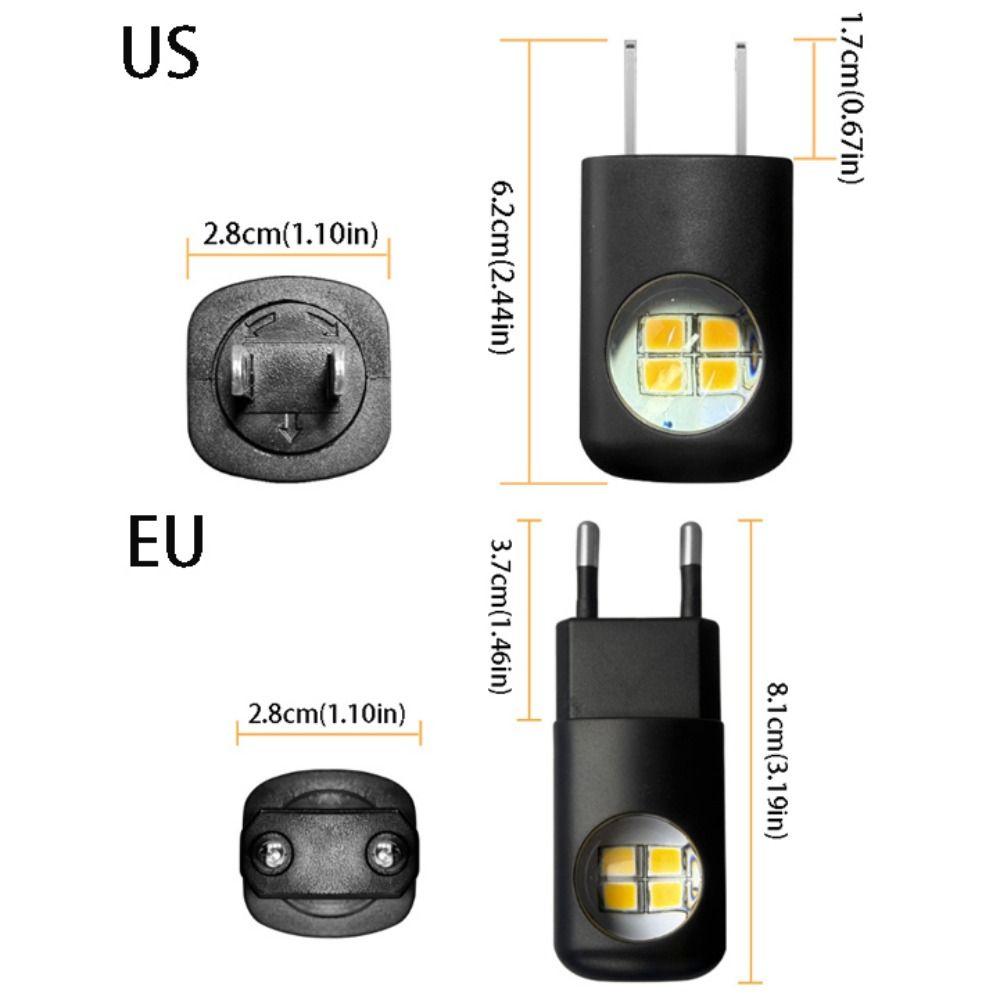Dusk To Dawn Wall Night Lamp Plug In Design Night Light Plug LED Room Lamp Bathroom Lighting