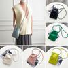 Women's Mobile Phone Bag Faux Leather Crossbody Phone Bag Solid Color Portable