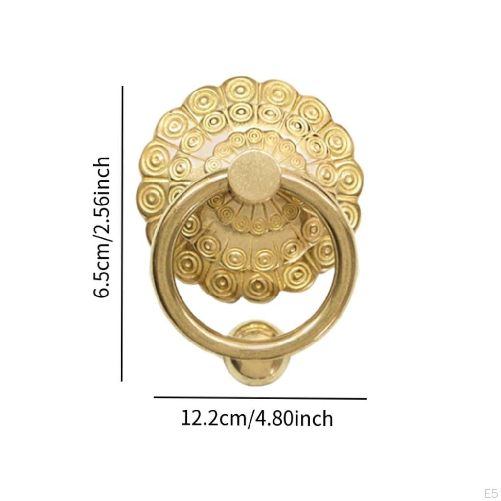 Brass Door Pull for Front Entrance, Vintage Gate Handle Wooden Structures