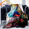 Animal Blanket Peacocks and Tigers  Print All Season Lightweight Plush Cozy Super Soft Luxury Couch Sofa Bed