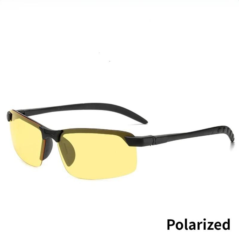Yellow Night Vision Sun Glasses Polarized UV Protective Sunglasses PC Ultra-light Outdoor Driving Cycling Goggles