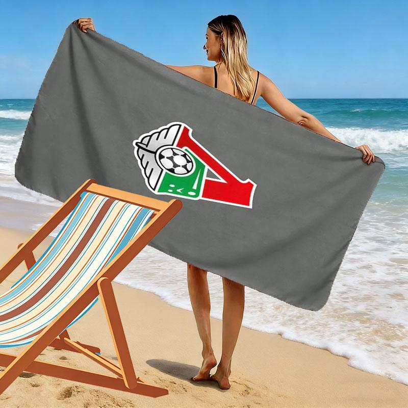Полотенце Lokomotiv Moscow Spirit, Большое, Мягкое, Быстросохнущее, для Пляжа, Кемпинга, Плавания