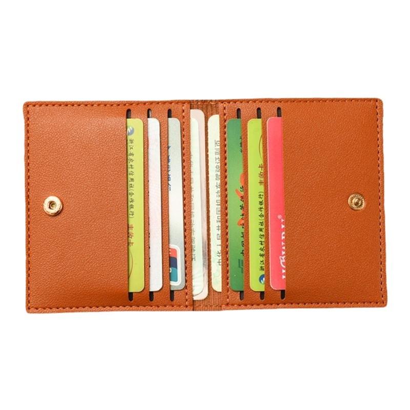 Новый женский тонкий кошелек с держателем для карт, складная пряжка, маленький кошелек, портативная банковская карта, водительские права, сверхлегкая сумка