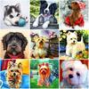 Animal DIY 5D Diamond Painting Full Round Drill Rhinestones Mosaic Pet Dog Diamond Embroidery Cross Stitch Home Decoration