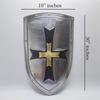 76.2 Cm Templar Cross Shield, Medieval Heater Shield, Medieval Knight Cross Shield, Medieval Crusader Shield, Role Play Shield, Wall Décor