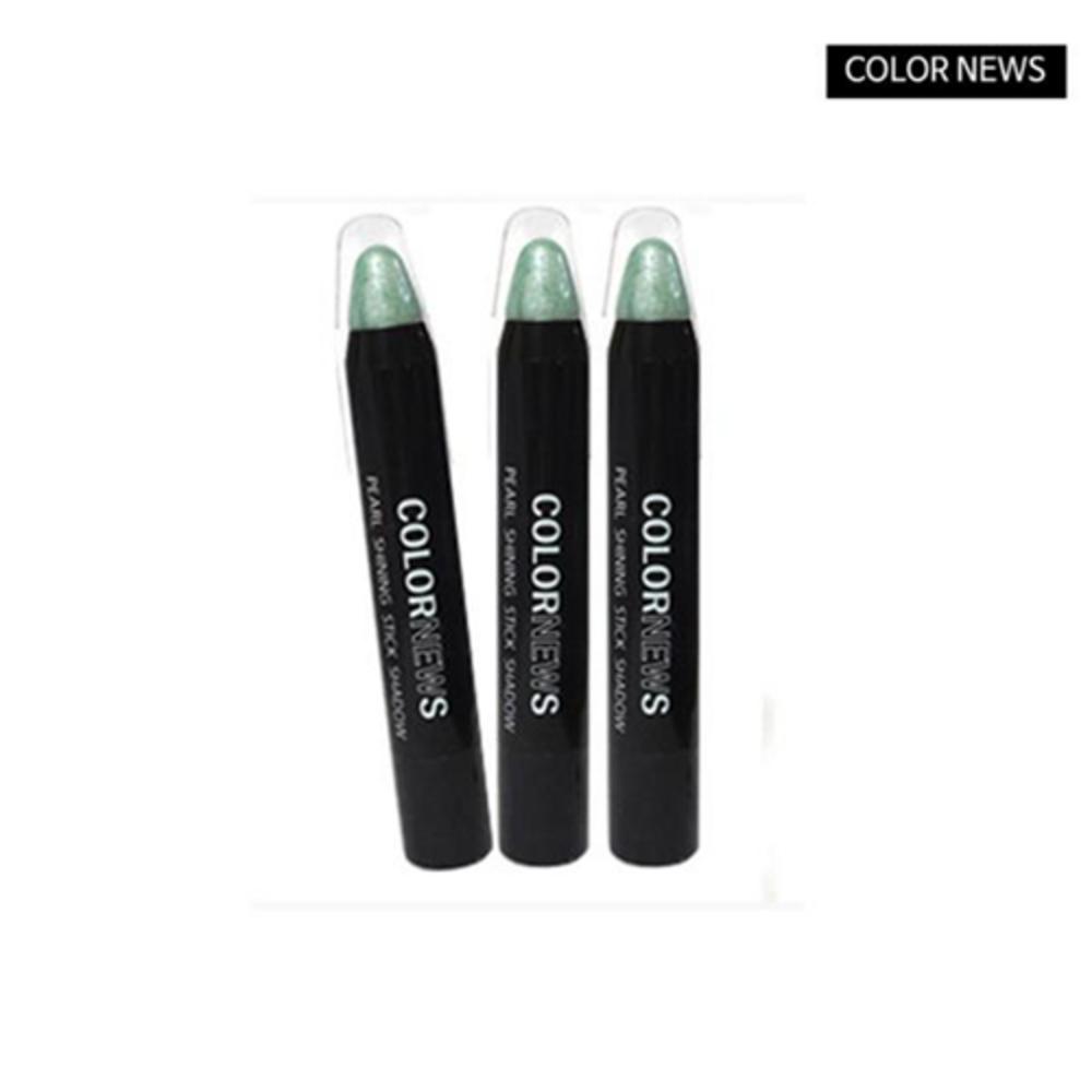 Color News Real Shining Stick Shadow x2 pcs 13 Colors, No. 08 Green