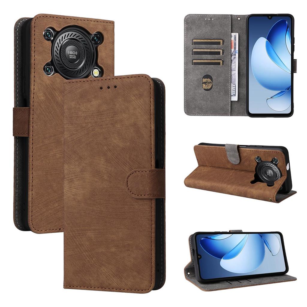 Флип-кейс для Oukitel C60/C60 Pro из ПУ кожи, защита всего корпуса с [блокировкой RFID], прочная ретро-обложка