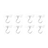1-10pcs Adhesive Ceiling Hooks No Drill Hanging Hook for Hanging Plant Wind Chimes Stainless Steel Outdoor Adhesive Hook