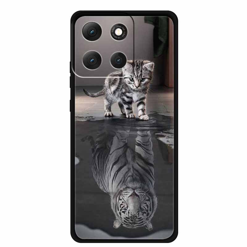 Чехол для Motorola Moto G86 Power 5G G 86 Power Мягкий ТПУ Силиконовые Задние Крышки Для Moto G86 Power Животные Расписной Тигр Лев Чехол