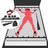 Sexyhot SM Bed Leg Leg Eye Adjustable Set with Storage Bag Restraints, Restraints, Spreading, Handcuffs, Shackles, Whip, Mask, Strap, Painless,