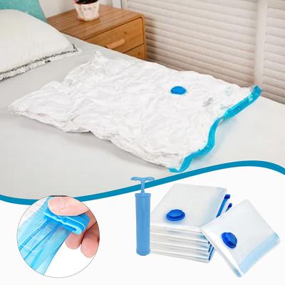 5 шт. вакуумных пакетов для хранения, прозрачный герметичный сжатый пакет с насосом, пылезащитный органайзер для хранения одежды, экономящий место в дороге