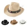 Летние соломенные шляпы для женщин и мужчин, Панама, пляжная шляпа от солнца, украшение с лентой, элегантная роскошная мужская джазовая шляпа