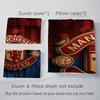 Glory Devils Spirit Bedding (1 * duvet cover + 2 * pillowcase, without core) 2D Flat Christmas birthday gift Soft and comfortable