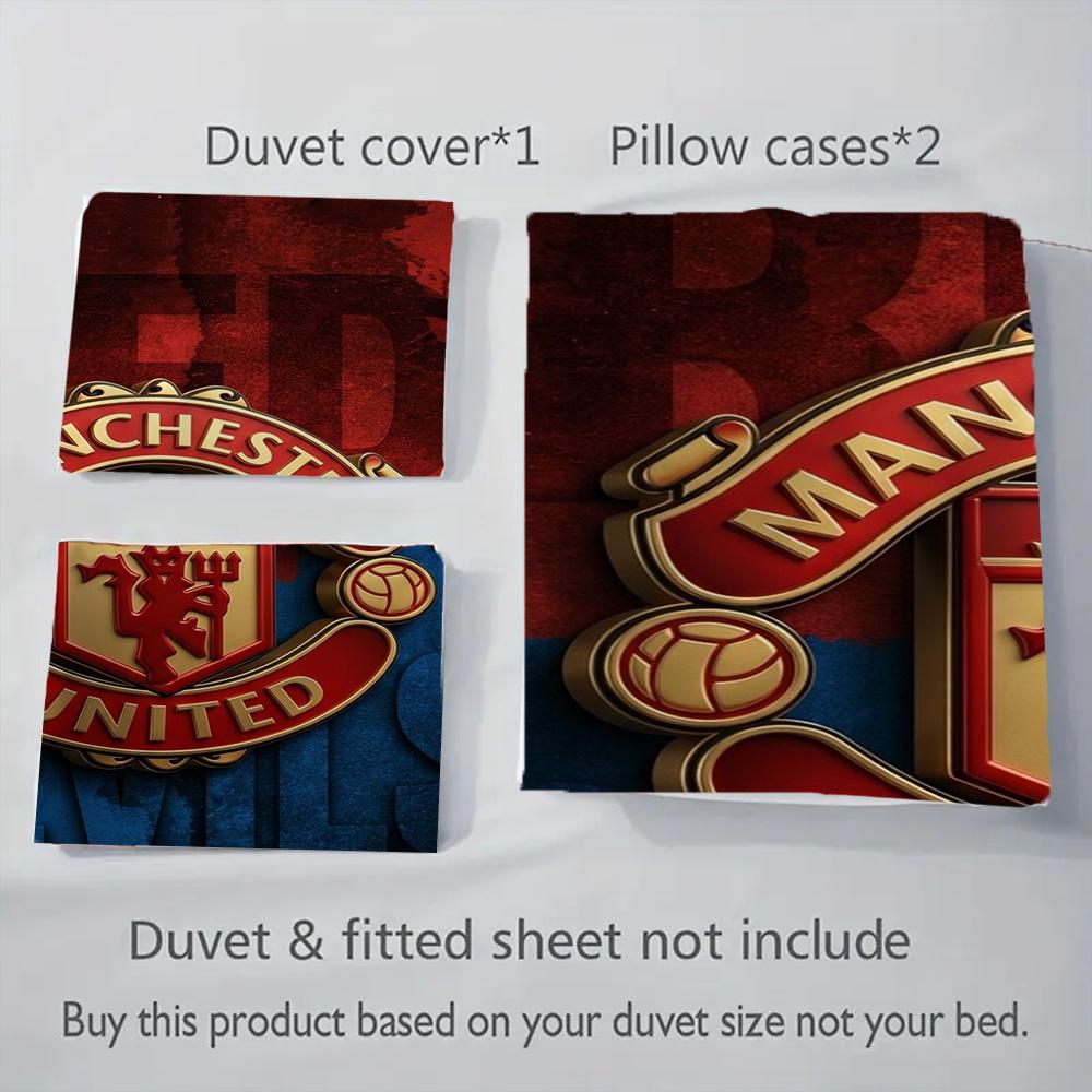 Glory Devils Spirit Bedding (1 * duvet cover + 2 * pillowcase, without core) 2D Flat Christmas birthday gift Soft and comfortable