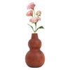 Wooden Flower Vase Handmade Plant Pot Retro Handcrafted Simple Dried Flower Vase Decor For Desk Shelf Bathroom Kitchen