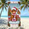 European And American Retro Highland Beef Printing Beach Towel Microfiber Thickened Water Absorption Quick Drying Outdoor Bath Towel