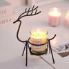 Table Decor Reindeer Candlestick Christmas Gift Deer Candle Holder Christmas Candlestick  Home