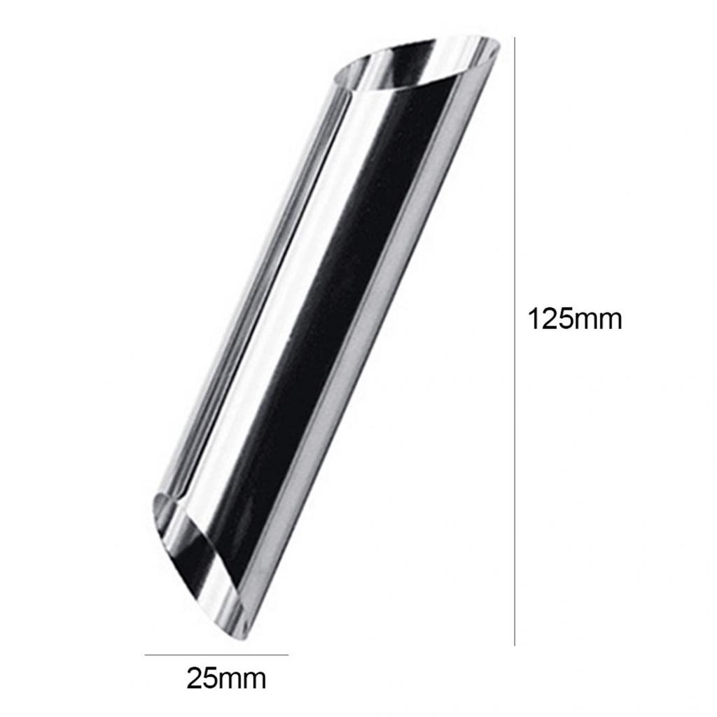 3Pcs Stainless Steel Cannoli Form Tube Horn Mold Non-stick Cream DIY Baking Tool