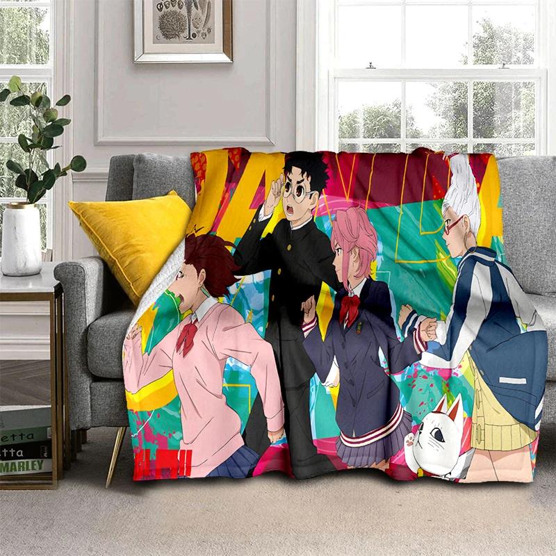 2026 New Style DAN DA DAN Anime Cartoon Blanket,Soft Throw Blanket for Home Bedroom Bed Sofa Picnic Travel Office Cover Kid Gift