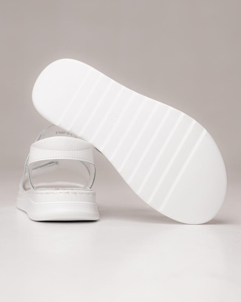Босоножки на двух липучках Lifexpert 10372 36 белые кожа