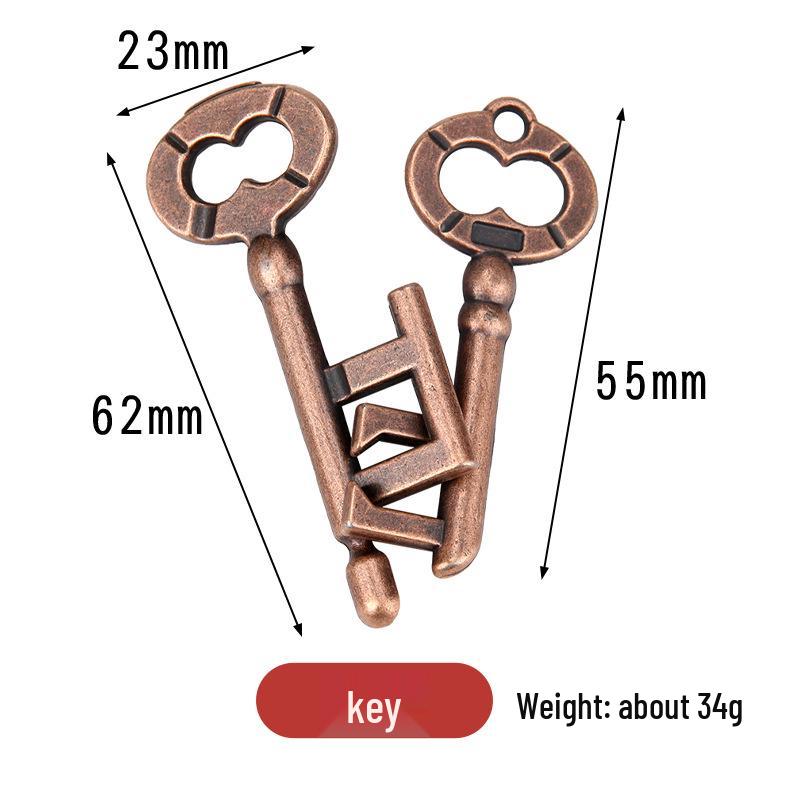 Замок Конгмин 9 звеньев IQ-пазл - Образовательная игрушка из цинкового сплава для взрослых и детей