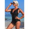 CHARMLEAKS Цельный купальник женский купальный костюм с V-образным вырезом сексуальный монокини купальники S-XL
