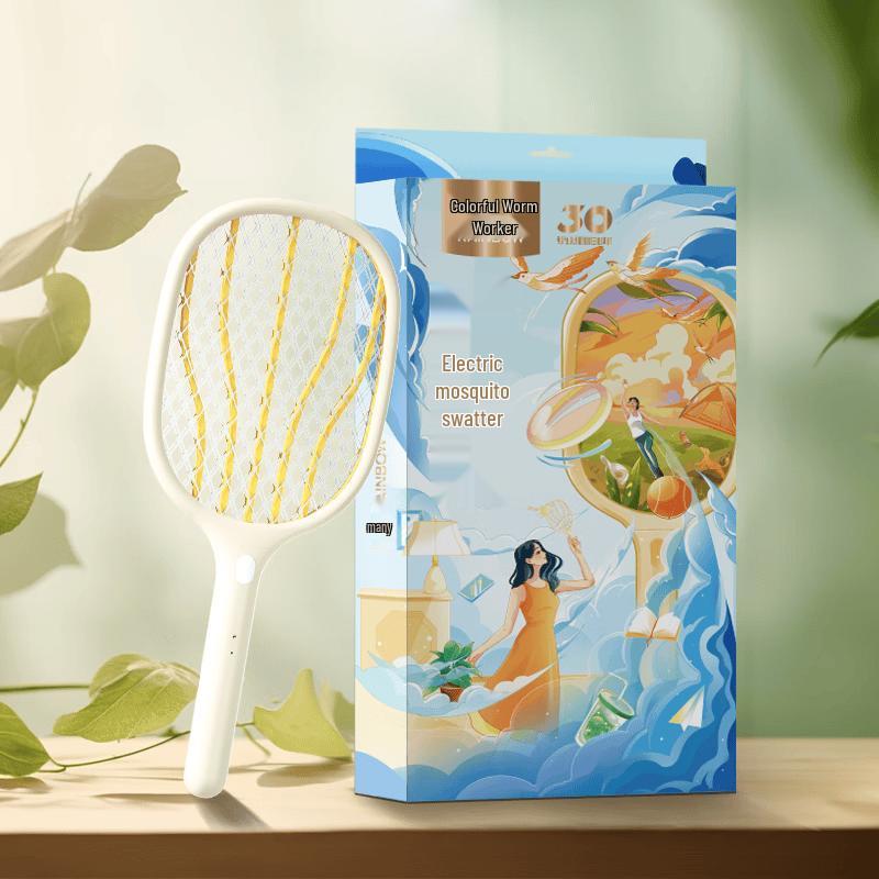 Rainbow T6108 Rechargeable Electric Mosquito Swatter