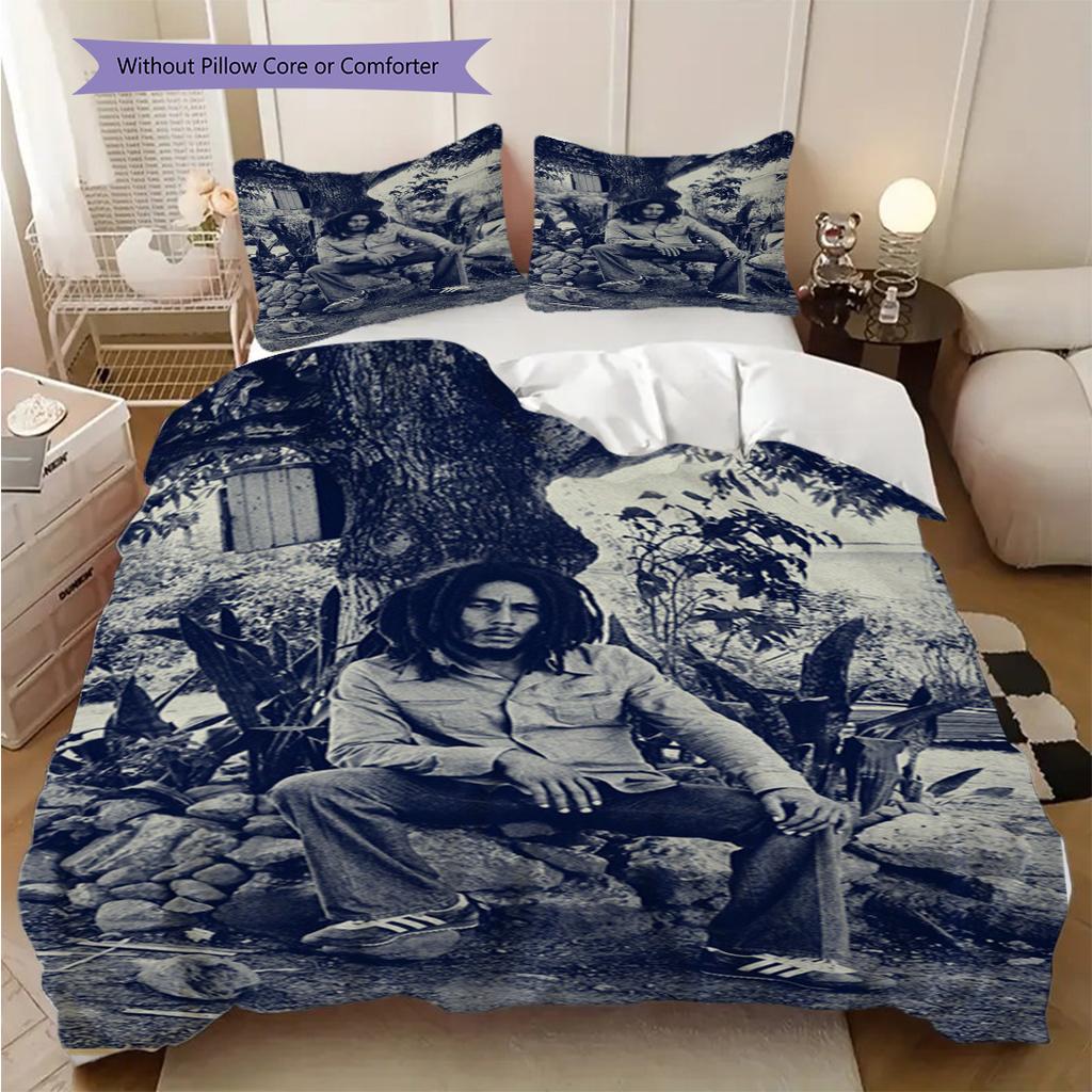 Bob Marley Live Stage Bedding 1 Duvet Cover 2 Pillowcase Without Core Soft And Comfortable Duvet Cover And Pillowcase Bedding Set