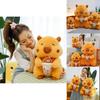Adorable Q Version Capybara Plush Doll Soft And Cuddly Water Cup Design Gift For Kids