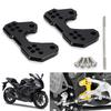 Yamaha Motorcycle Step Up Plate Алюминиевая YAMAHA Универсальная YZF-R25 YZF-R3 MT-25 MT-03 (черный)