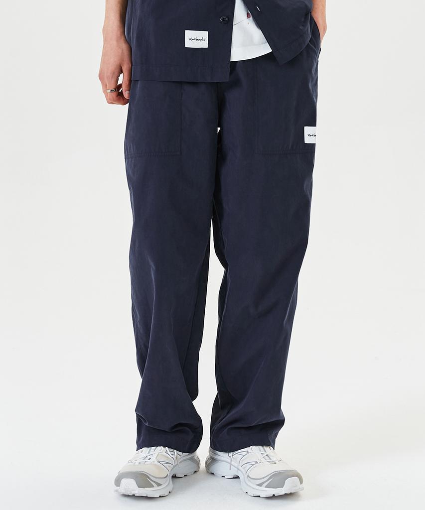 MARK GONZALES Military Fatigue Cotton Twill Pants - Navy
