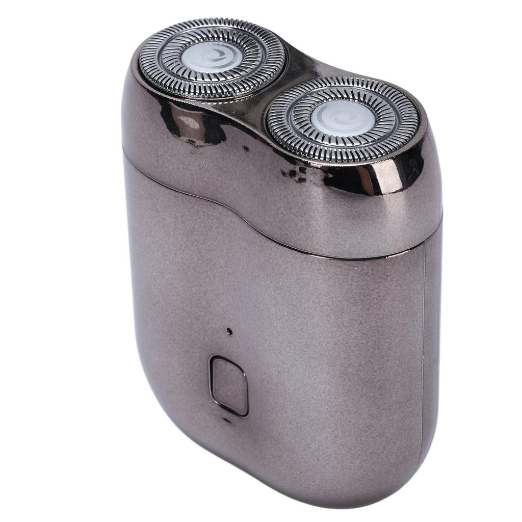 Электрический триммер для бороды для мужчин Алюминиевый с двойными лезвиями Магнитный Перезаряжаемый Портативный триммер для бороды