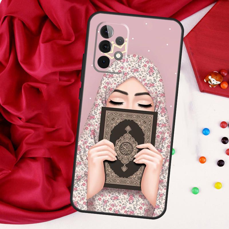 Мусульманская Исламская Девушка Глаза Хиджаб Для Samsung Galaxy A52 A32 A22 A54 A14 A16 A26 A36 A56 A55 A35 A05 A06 A15 A53 A33 A13 Чехол
