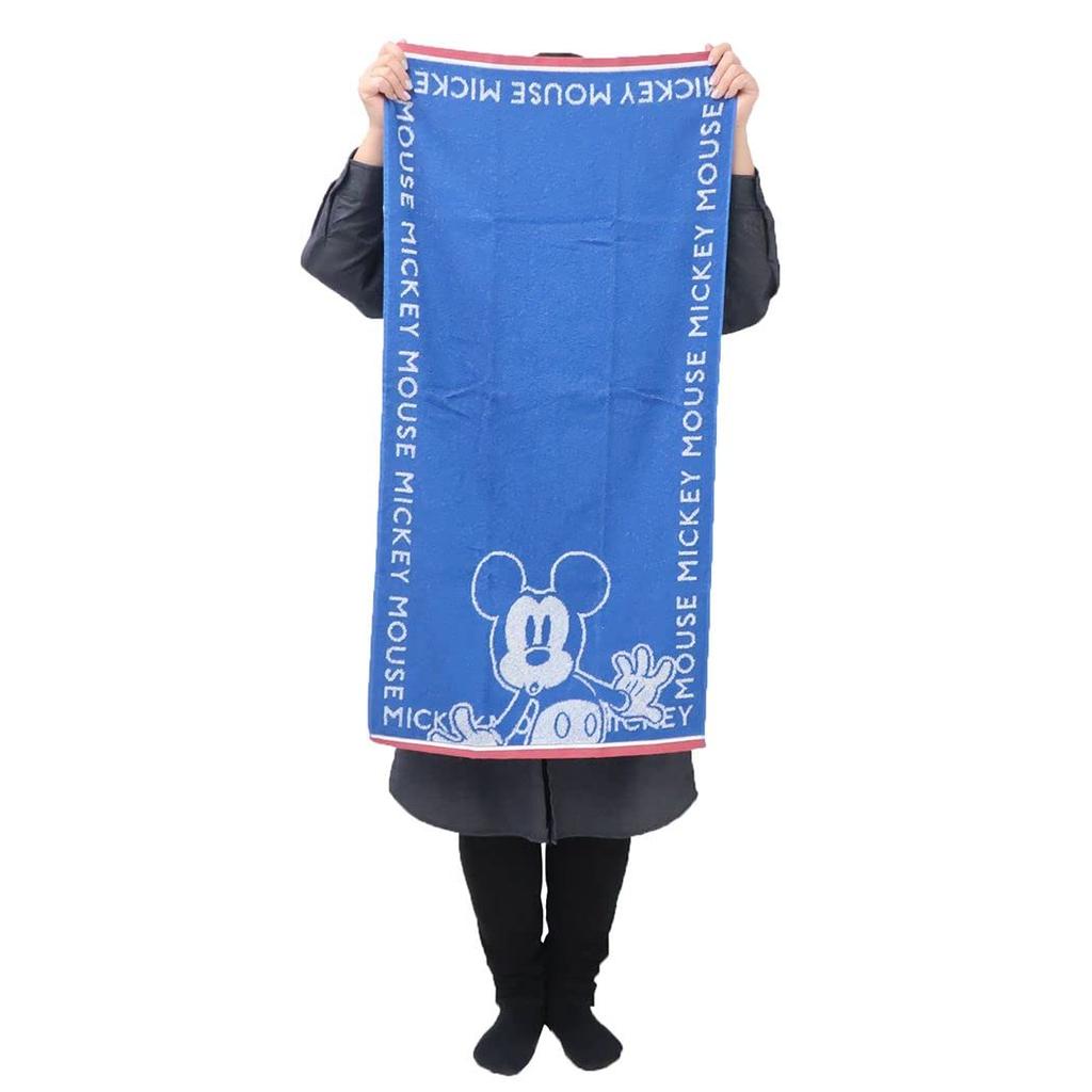 Полотенце для ванной Hayashi Disney Mickey Mouse Junior Набор полотенец для ванной с 2 узорами и логотипом в рамке, синее, прозрачное, HON & (Жаккард красный)