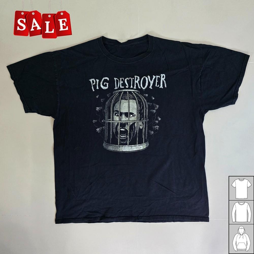 Vintage Pig Destroyer American Grindcore Gift For Fans Unisex S-5XL Shirt OS225 Unisex T-Shirt