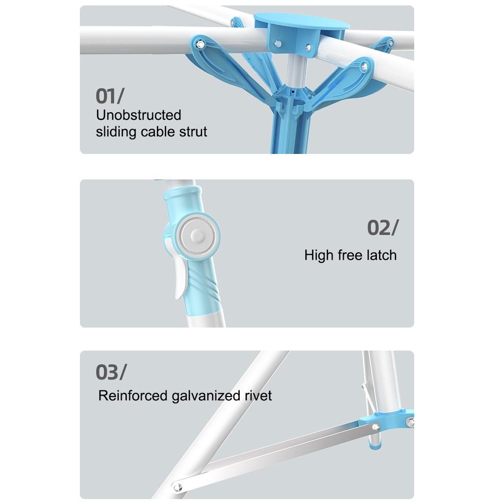 Складная сушилка для одежды со шкивом, вешалка для ткани из нержавеющей стали, уличная и внутренняя сушилка для ткани, подвесная стойка, вешалка для спальни, балкона