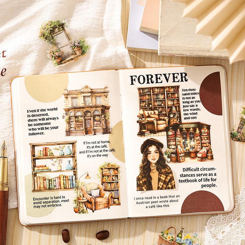 40 pcs Vintage INS Stickers pack Adhesive Diy Scrapbooking Diary Album Planner handmade Junk Journal Supplies