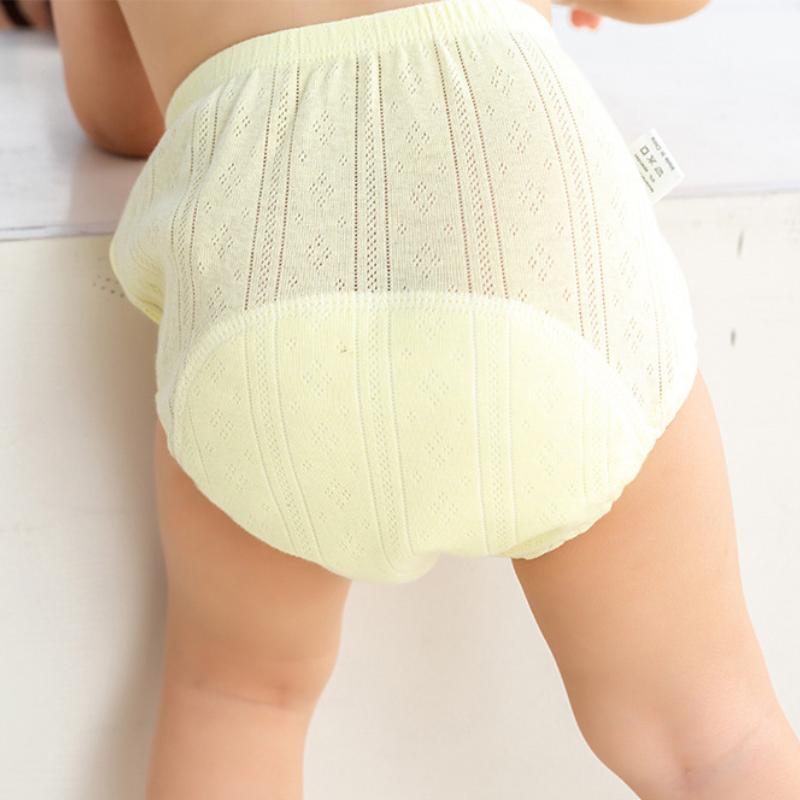 Newborn Training Pants Baby Shorts Solid Color Washable Underwear Boy Girl Cloth Diaper Reusable Nappies Infant Panties