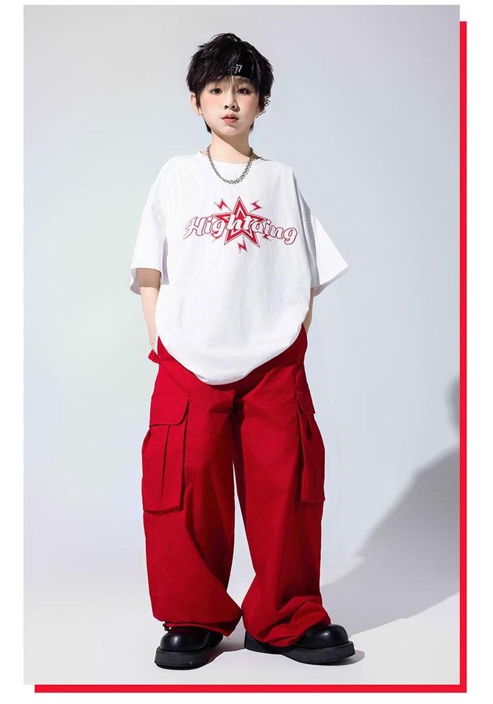 Hip Hop Style Street Dance Costumes for Kids: Trendy Summer Jazz Dance Outfits for Boys and Girls